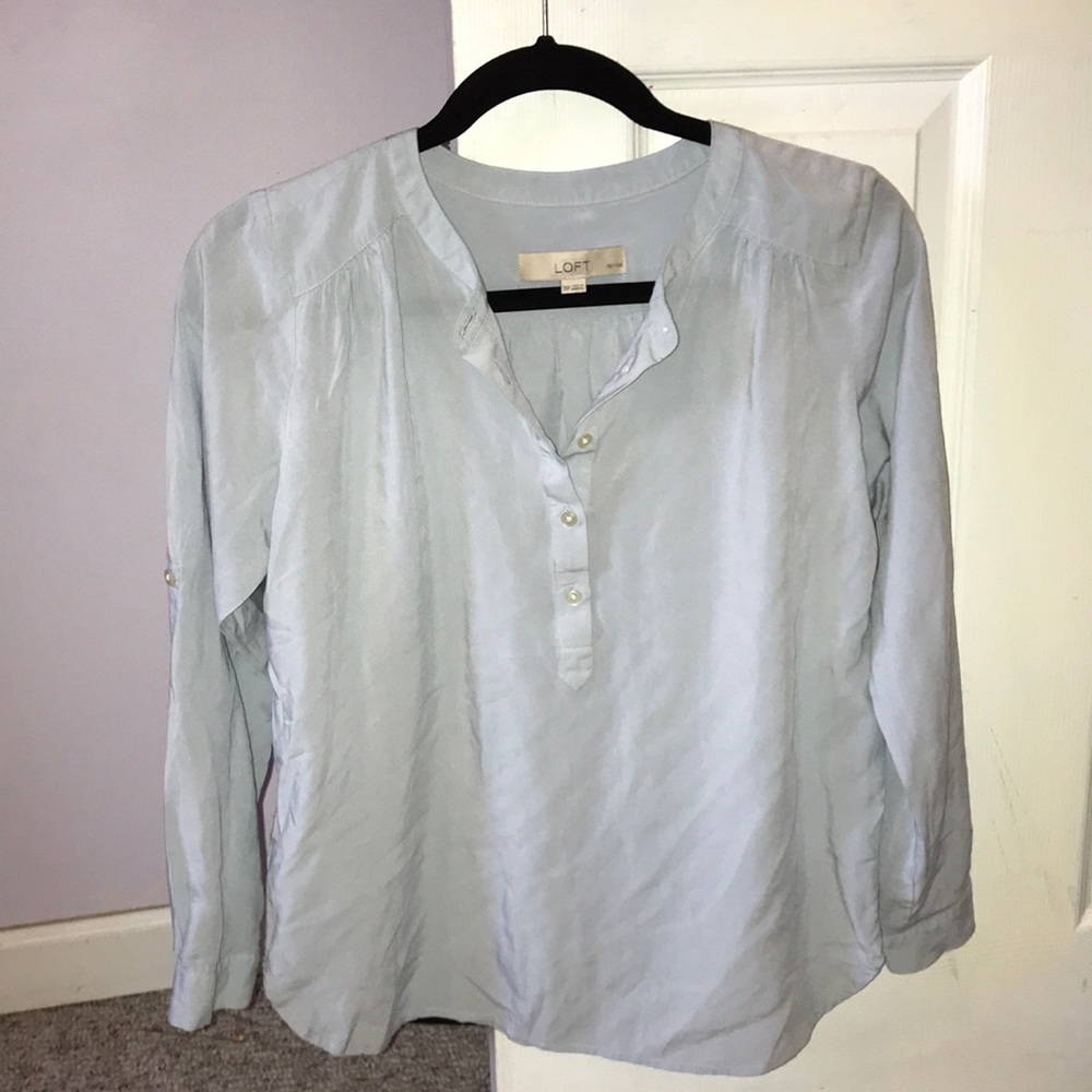 Loft Light Blue Blouse
